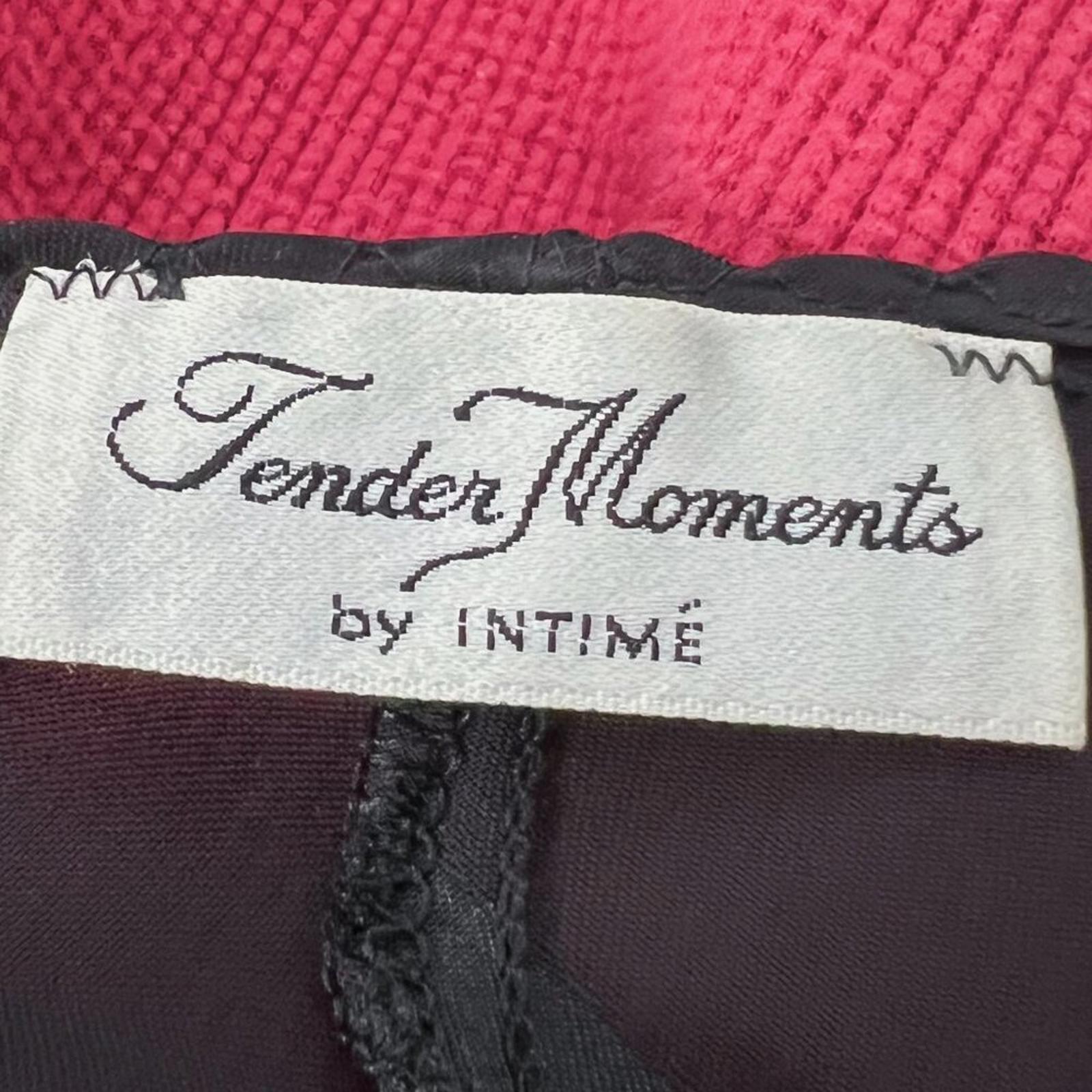 Vintage Tender Moments Black Satin Striped Slip Dress Mini Dress Women's Size M