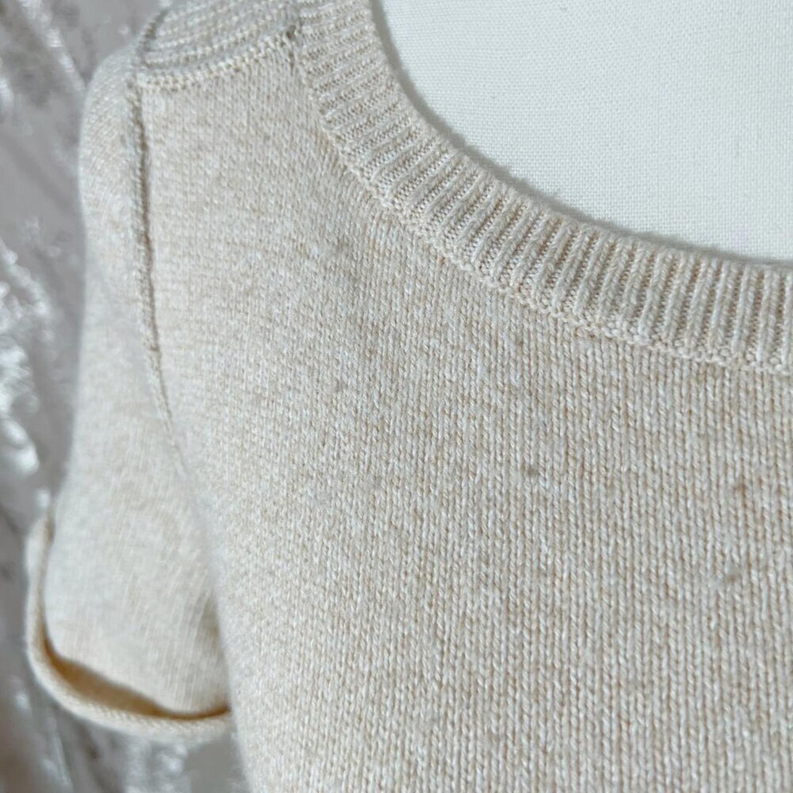 Anthropologie Cream Short Sweater Dress Knit Dress Women's Size XS