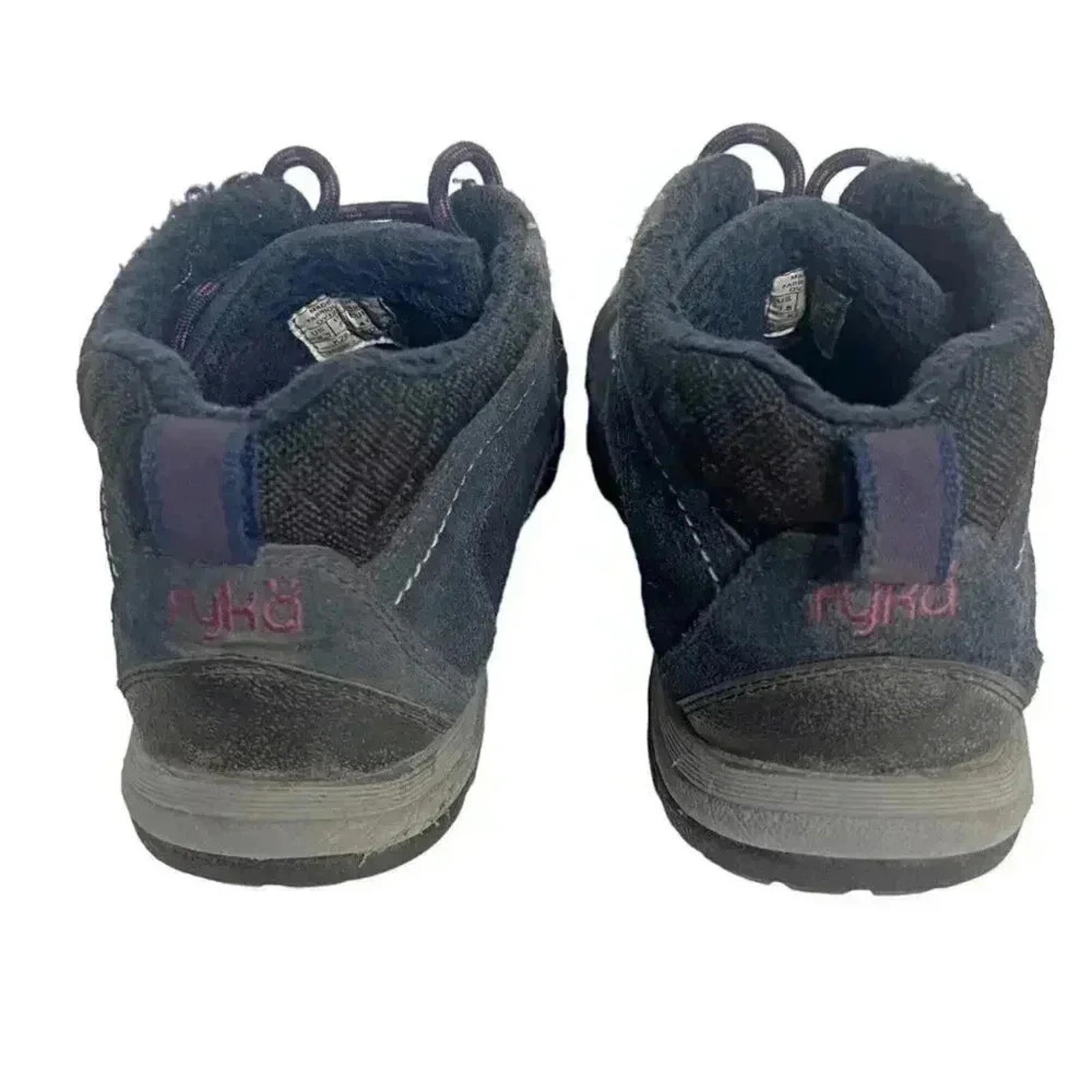 Ryka Navy Blue and Purple Hiking Boots Women's Size 9.5