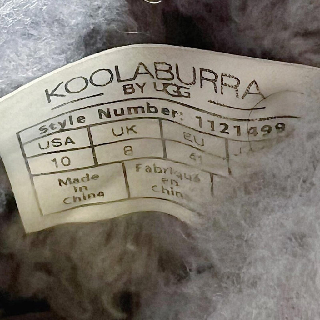 Koolaburra by UGG Michon Short For Women Grey Fuzzy Sheepskin Boots Size 10