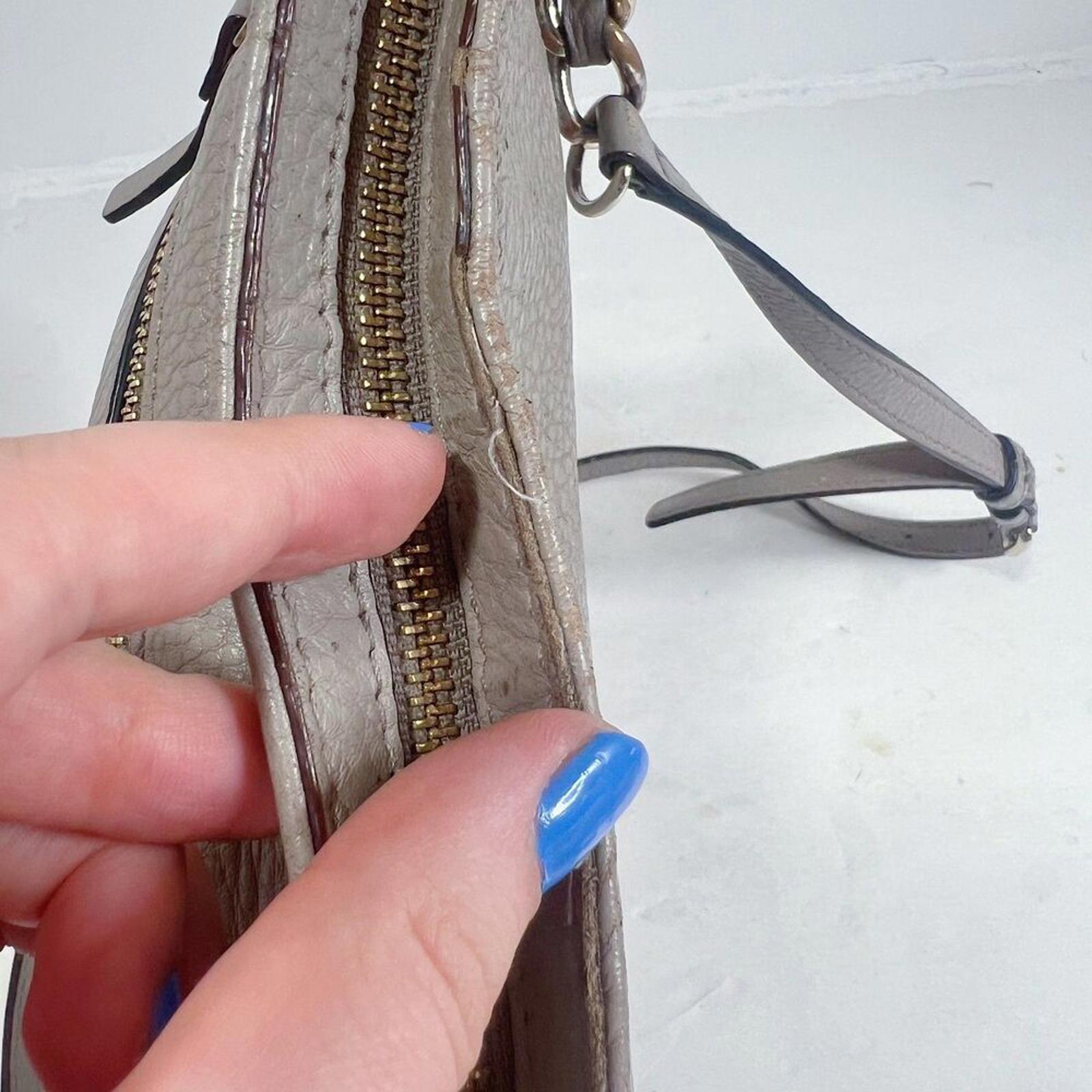 Kate Spade Gray Leather Crossbody Bag Purse