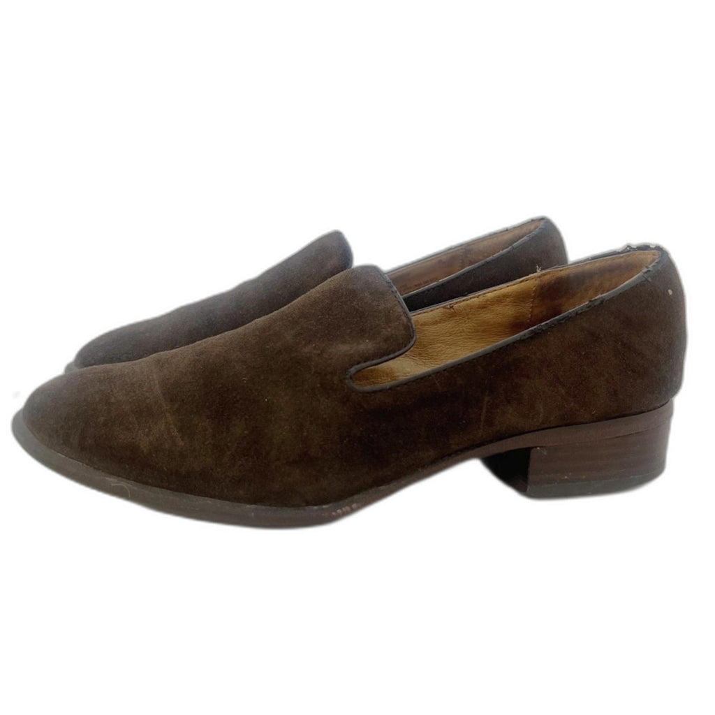 Sofft Severn Dark Brown Suede Pointed Toe Loafers Slip On Women's Size 8