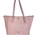 Coach Turnlock Tote In Blossom Light Pink Leather Tote Balletcore Coquette