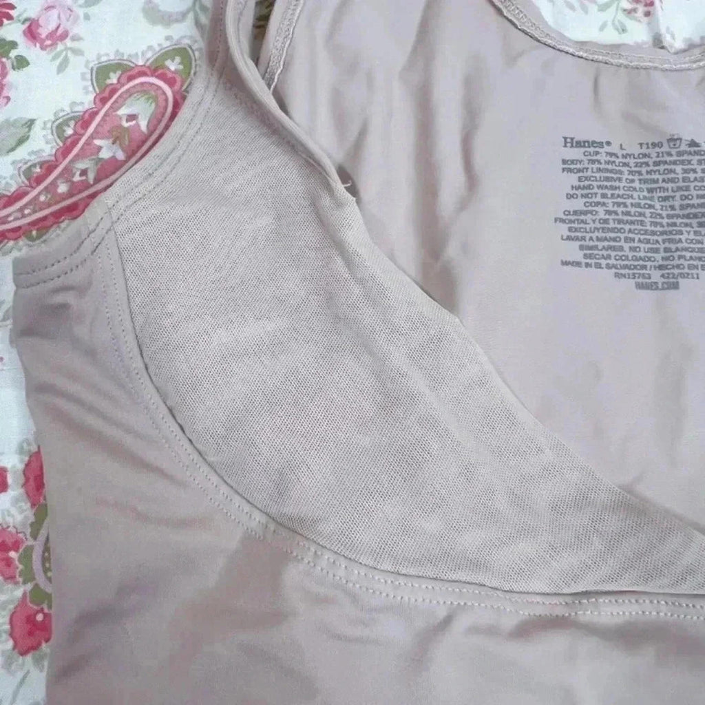 Hanes Nude Shapewear Upper Body Tan Cream Undergarments