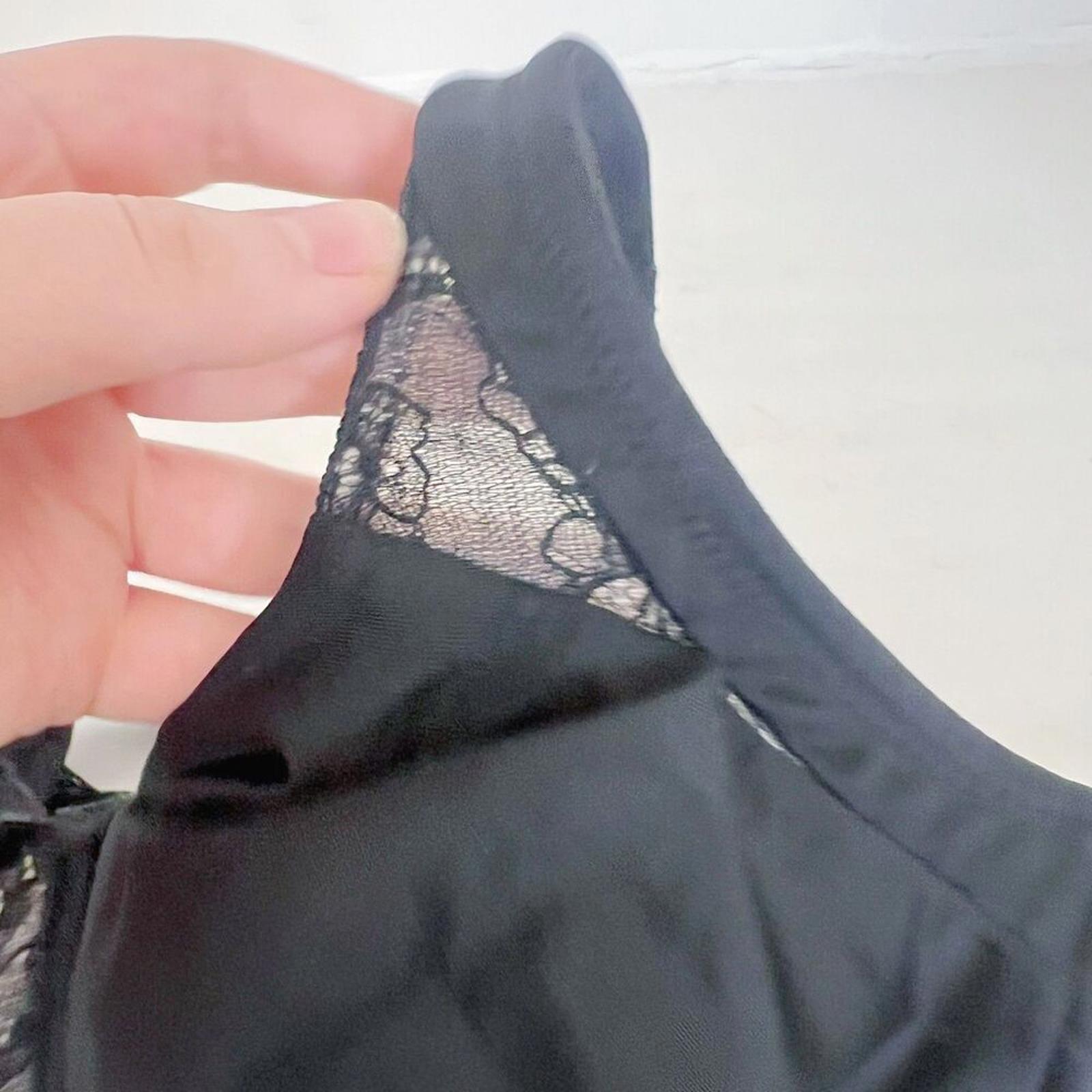Wacoal Black Finer Things Unlined Bra Lace Details Women's Size 36D