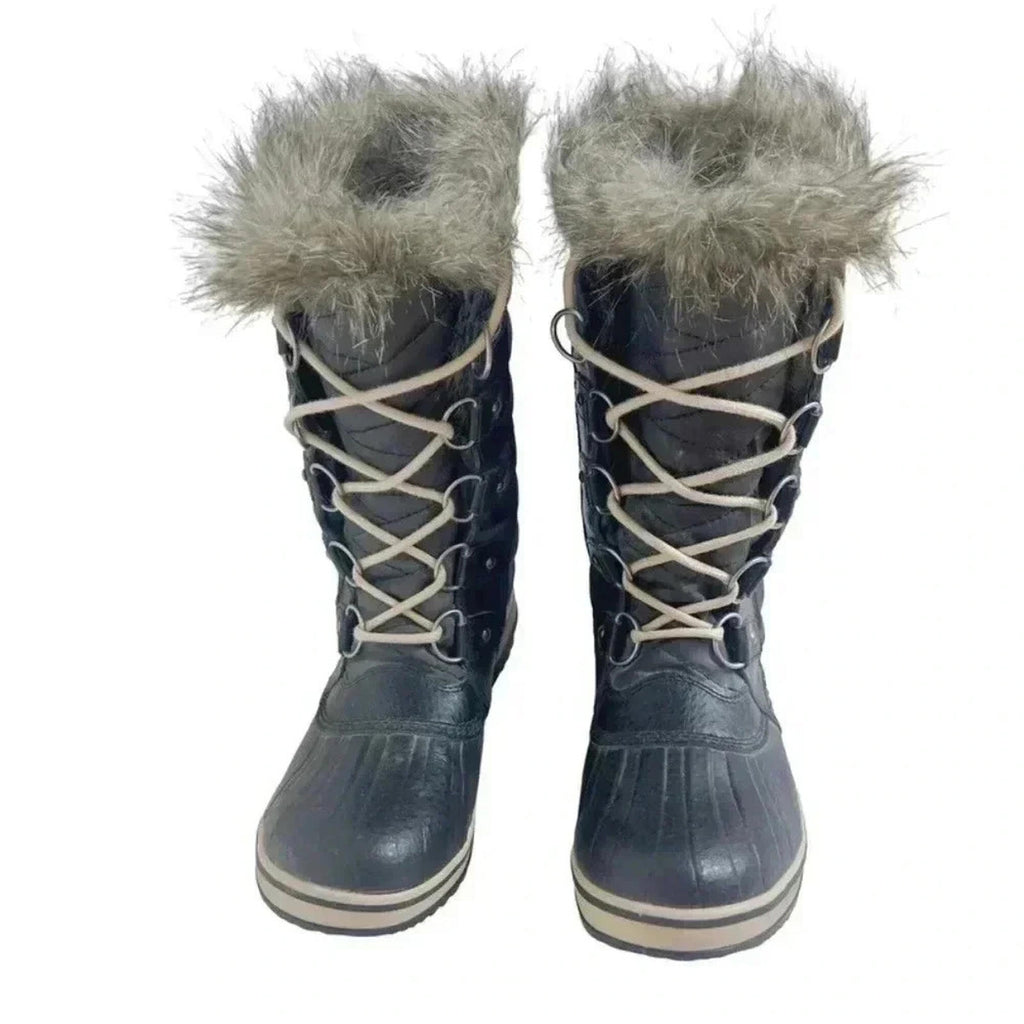 NWOT Sorel Tofino II Waterproof Boot Black Canvas & Leather Size 8