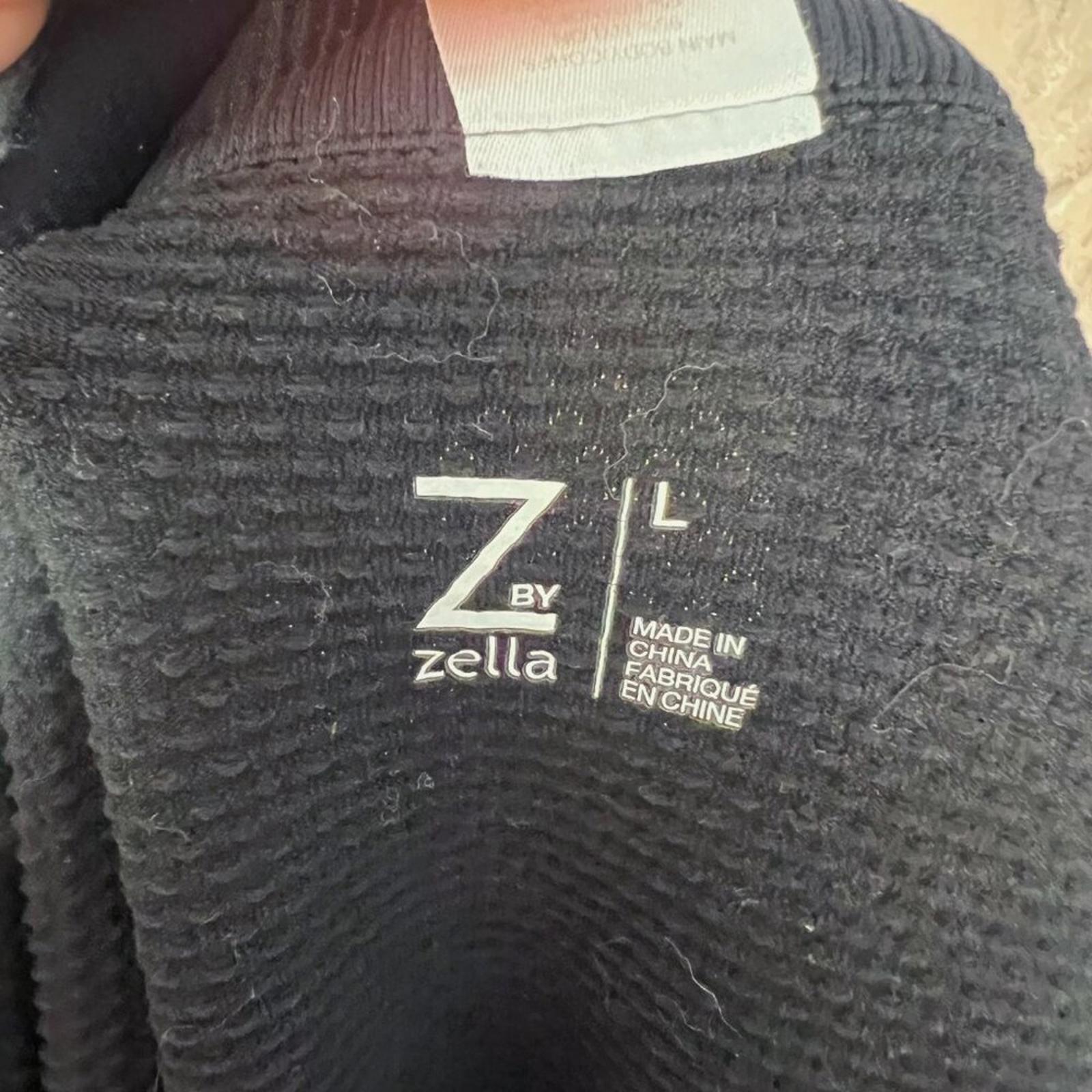 Zella Black Zip Up Activewear Lightweight Zip Up Jacket Size L