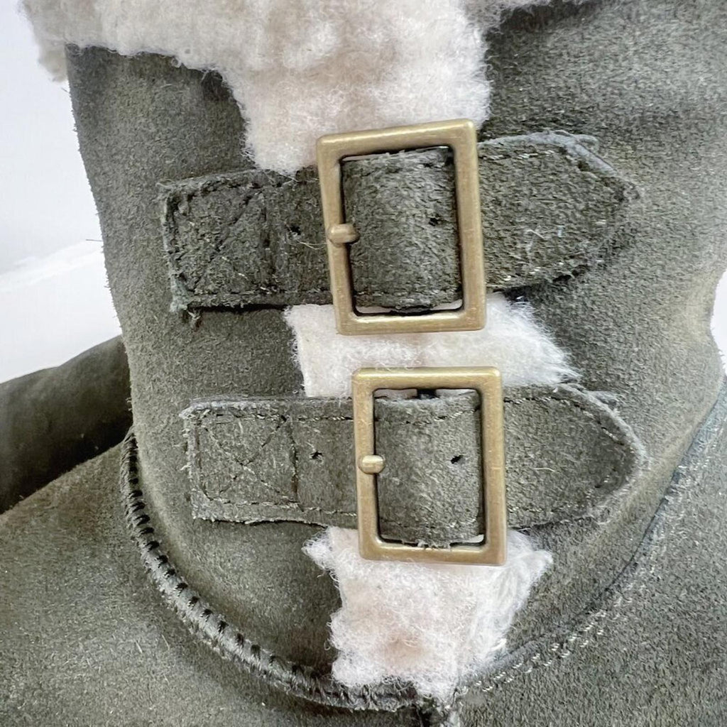 Koolaburra by Ugg Sulana Short Shearling Boot in Olive Green Size 8
