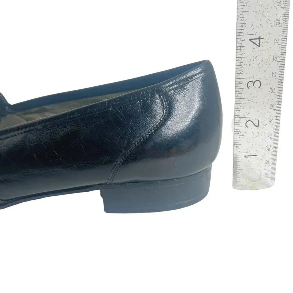 Michel Black Crocodile Leather Loafers With Tassel Size 9.5 US