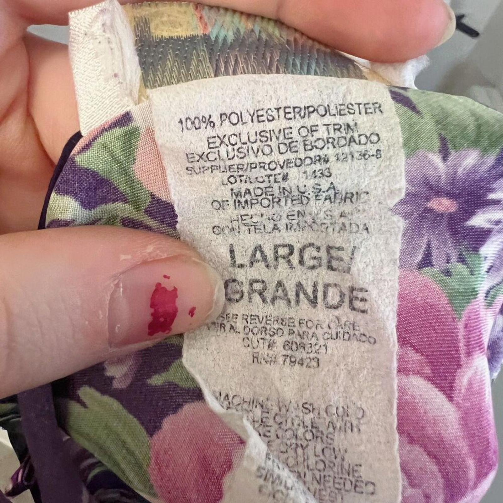 y2k Vintage Dentelle Purple Floral Satin Slip Dress Women's Size L
