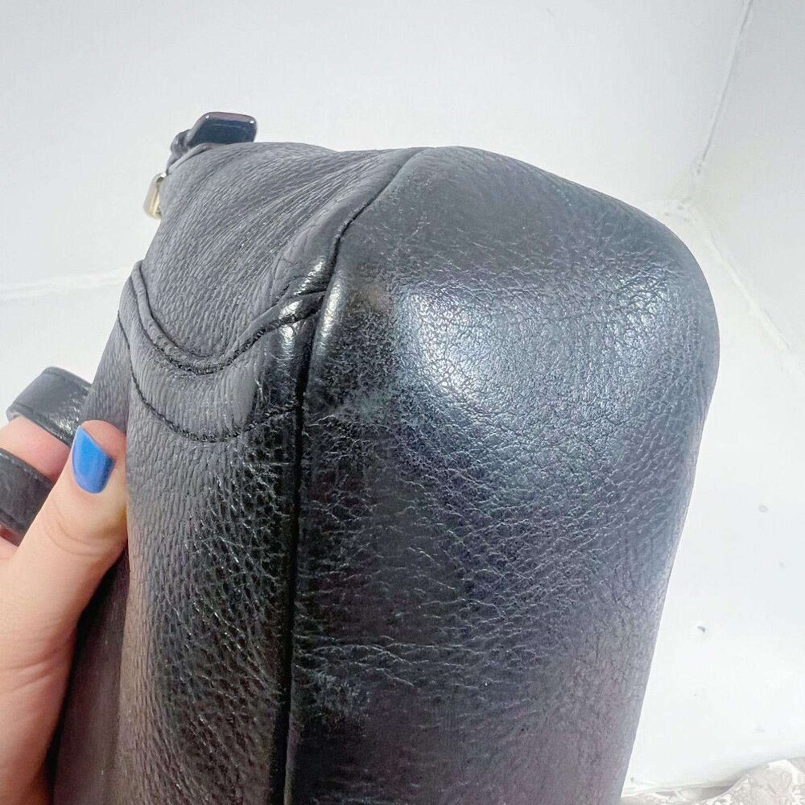 Kate Spade New York Black Pebbled Leather Crossbody Bag Tassel Purse