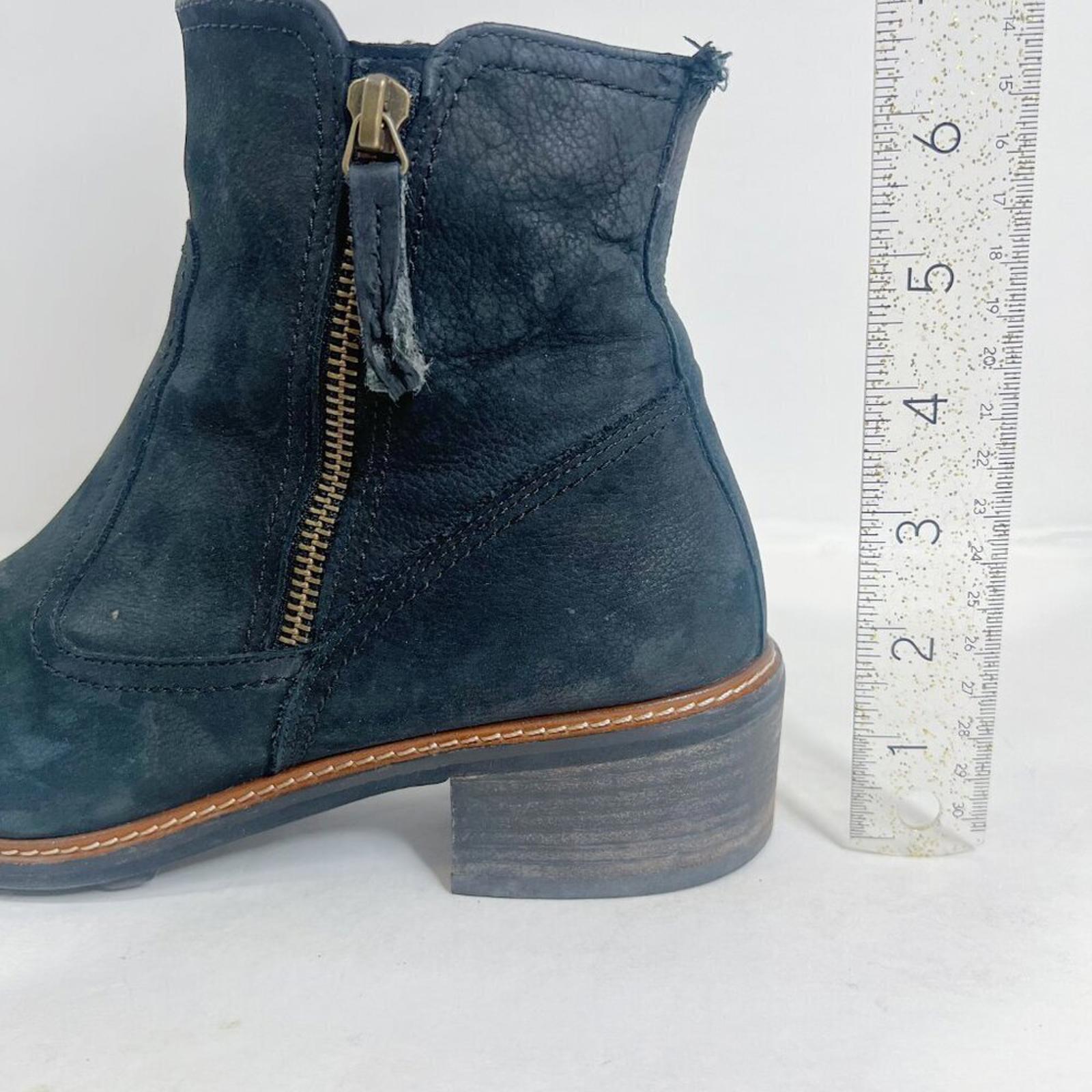 Paul Green Diego Booties Black Nuback Leather Women's Size 9