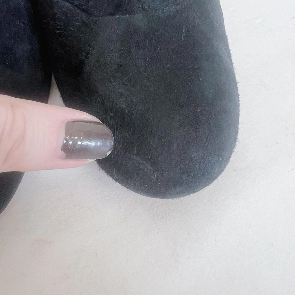 Ted Baker Black Suede Stiletto Ankle Boots Booties Women's Size 7