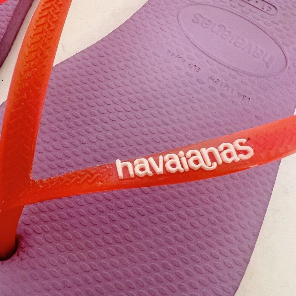 Havaianas Light Purple and Pink Flip Flops Thongs Sandals Women's Size 11-12 US