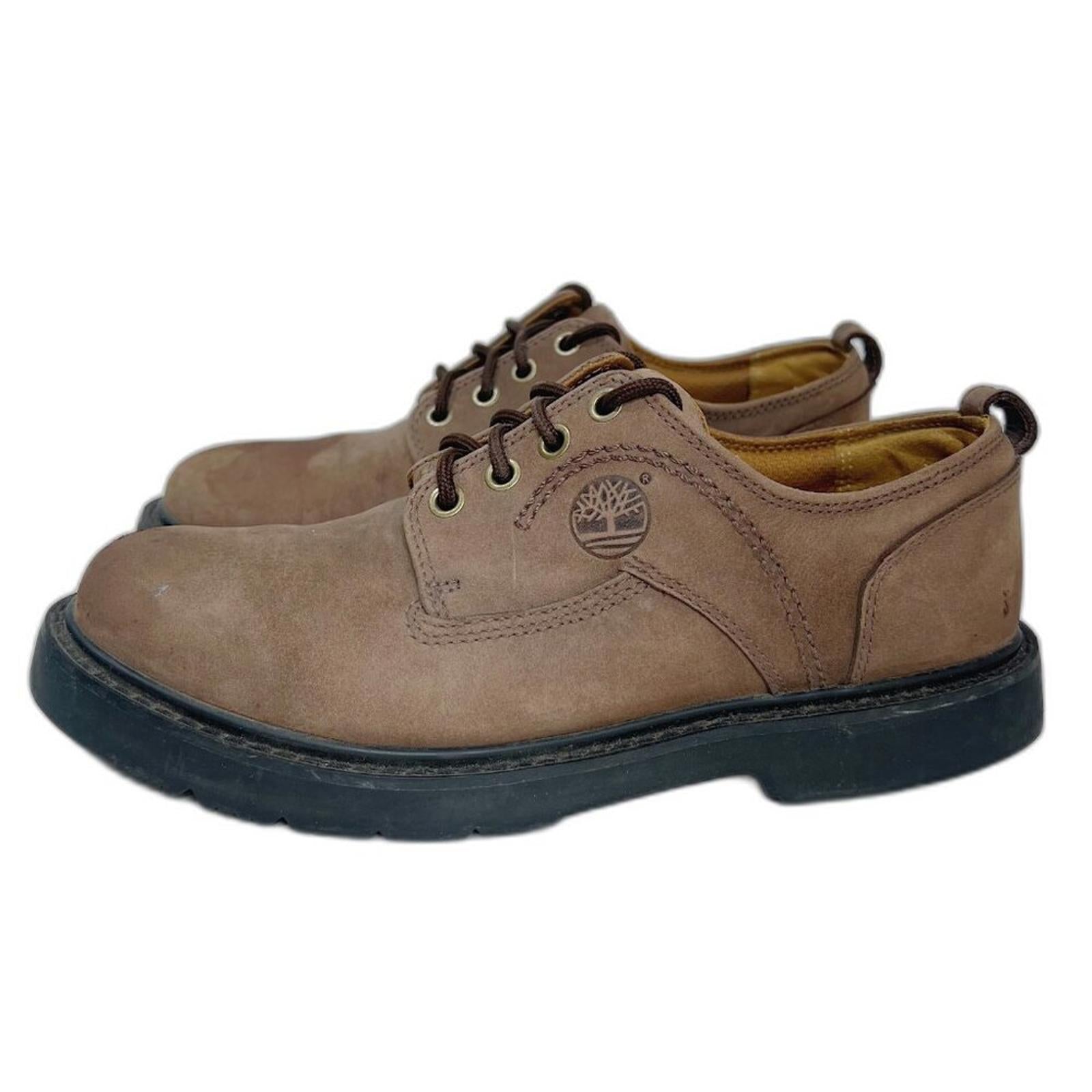 Timberland Men's Stormbuck Waterproof Brown Leather Oxfords Lace Up Size 7.5