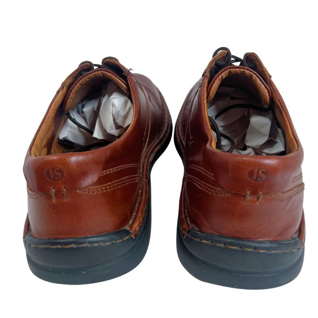 Josef Seibel Walt Casual Oxford Cognac Brown Leather Oxford Men's Size 8.5 9