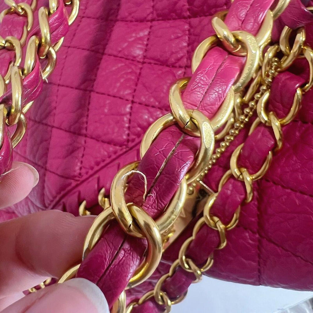 Amrita Singh Alaya Women's Berry Handbag Hot Pink Quilted Faux Leather Purse
