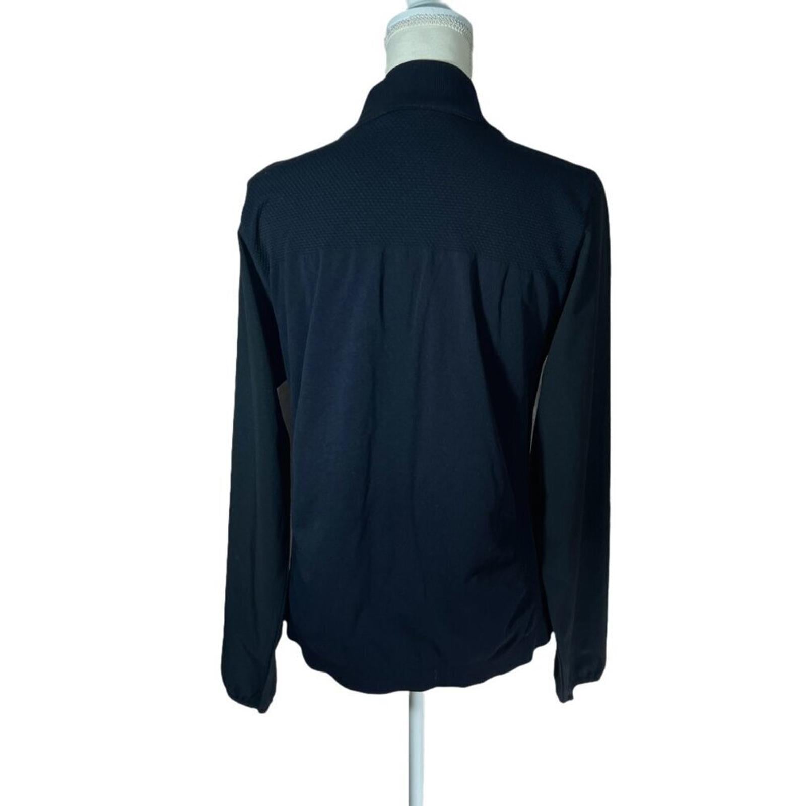 Zella Black Zip Up Activewear Lightweight Zip Up Jacket Size L
