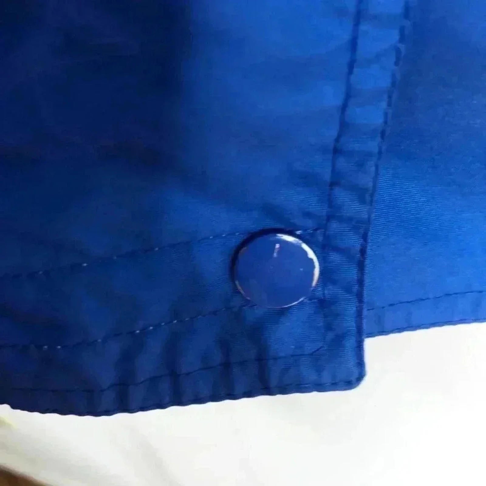 Vintage 80s London Towne Blue Rain Jacket Windbreaker Women's Size M