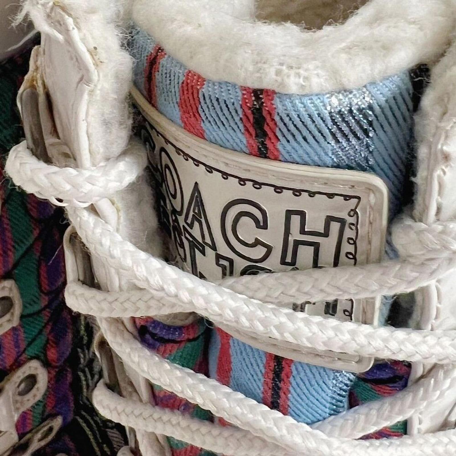 y2k Vintage Coach Peggey Signature Logo Winter Boots Snow Moon Boots Size 8