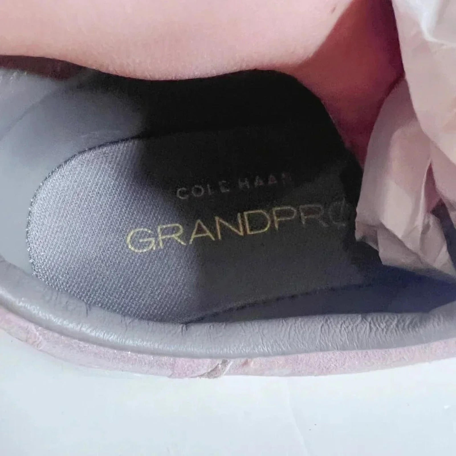 Cole Haan Grandpro Tennis Shoe Pink Metallic Camo Leather Women's Size 10