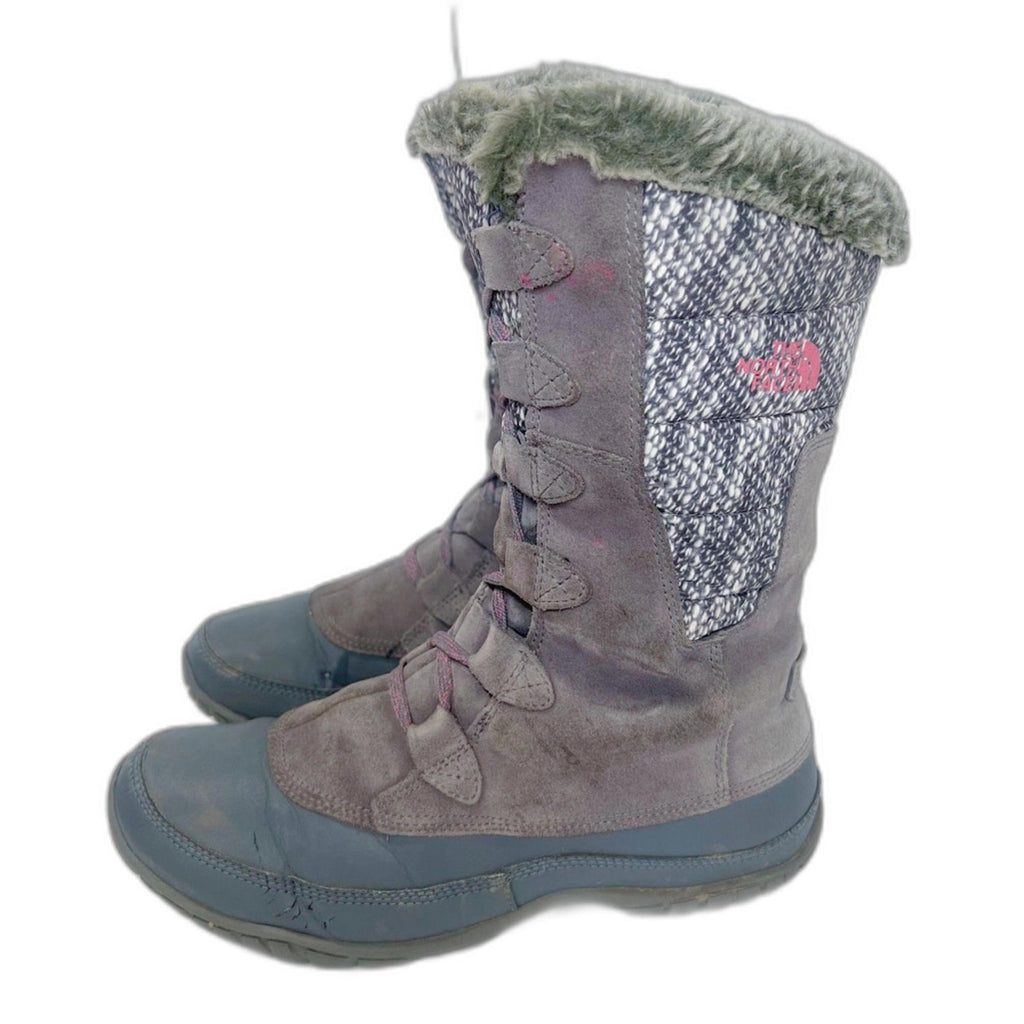 The North Face Nuptse Purna Boots Winter Snow Boots Fur Waterproof Size 7.5