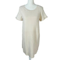 Anthropologie Cream Short Sweater Dress Knit Dress Women's Size XS