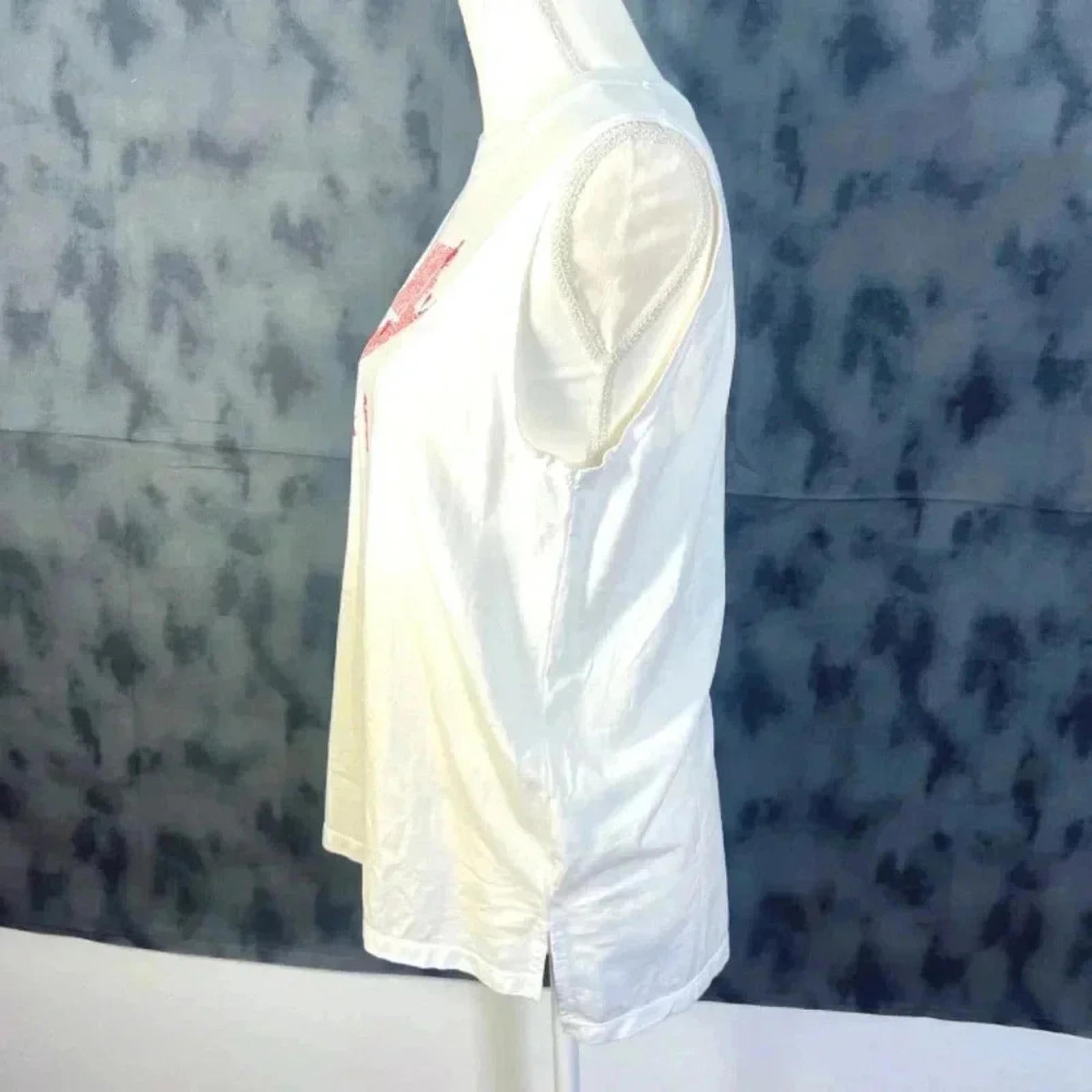 Nike Air Art Logo Streetwear White Tank Muscle Tank Size S