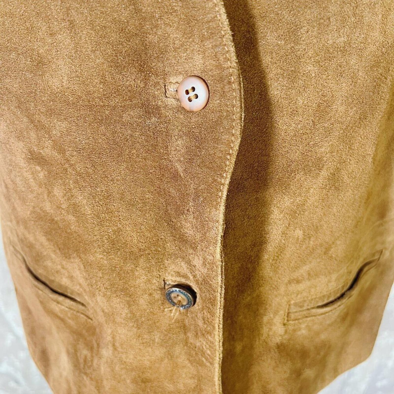 Vintage Men's Nordstrom BP Brown Leather Vest Size XL Western Cowboy Country