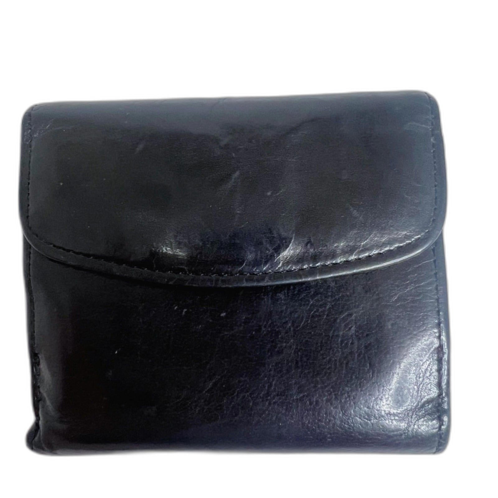 Vintage Coach Black Leather Bifold Wallet Soft Leather Credit Card Holder