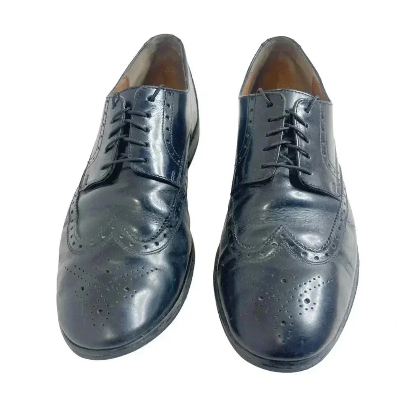 Florsheim Brookside Black Leather Wingtip Oxford Men's Size 10