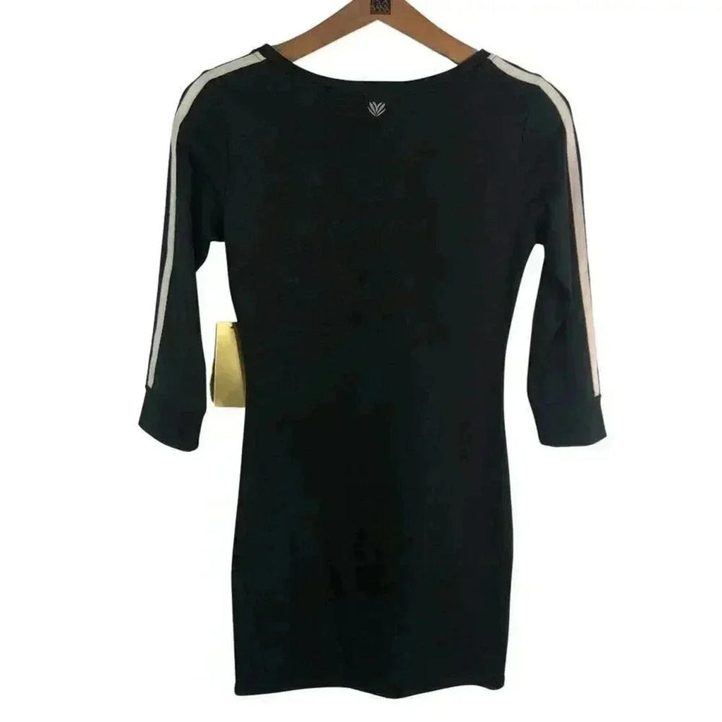 NWT Forever 21 Black Sporty Long Sleeved Bodycon Dress Women's Size S