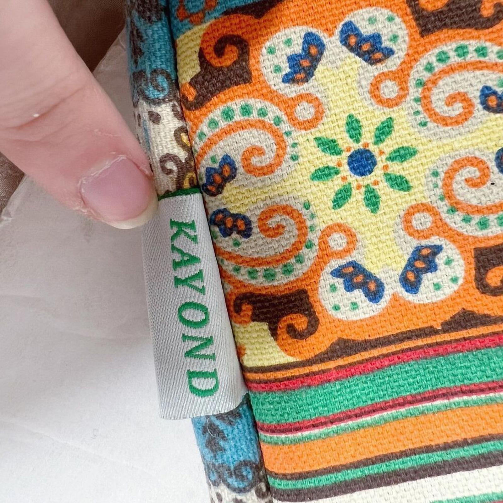 Kayond Classical Bohemia Yellow Blue Floral Patterned Laptop Sleeve Case