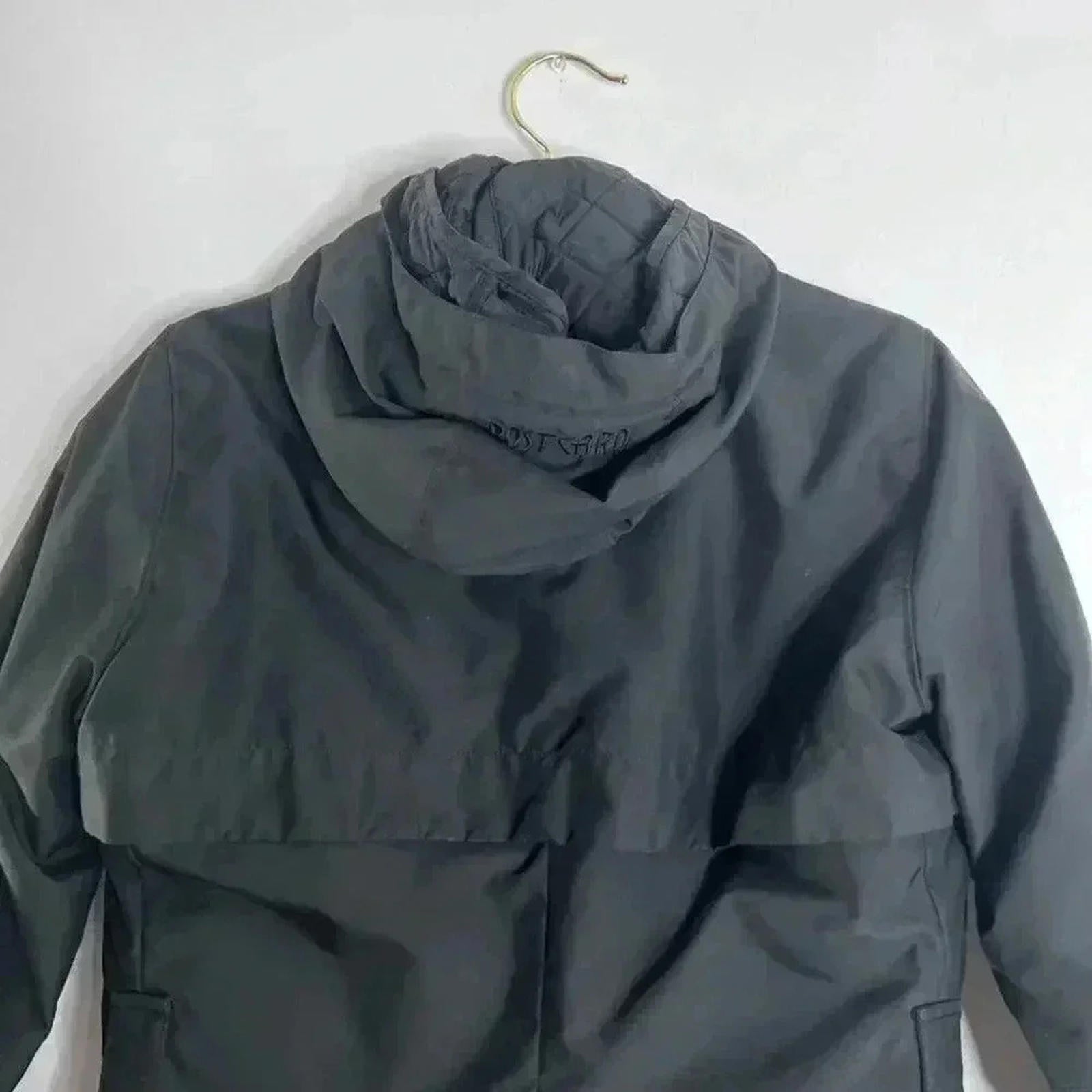 Postcard Black Winter Jacket With Hood Ski Snowboard Jacket Coat Size 4