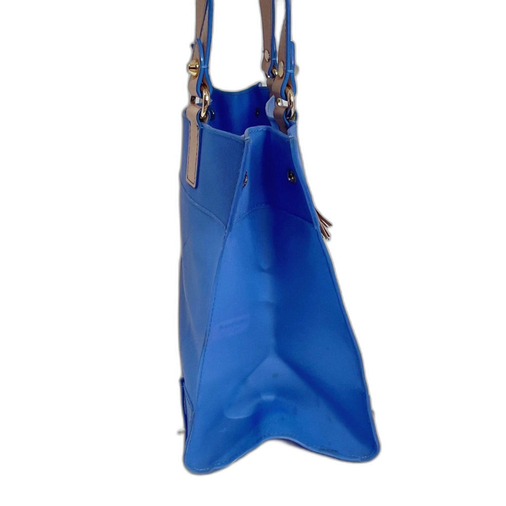 Juicy Couture RARE y2k Vintage Blue Jelly Plastic Tote Bag Shoulder Bag