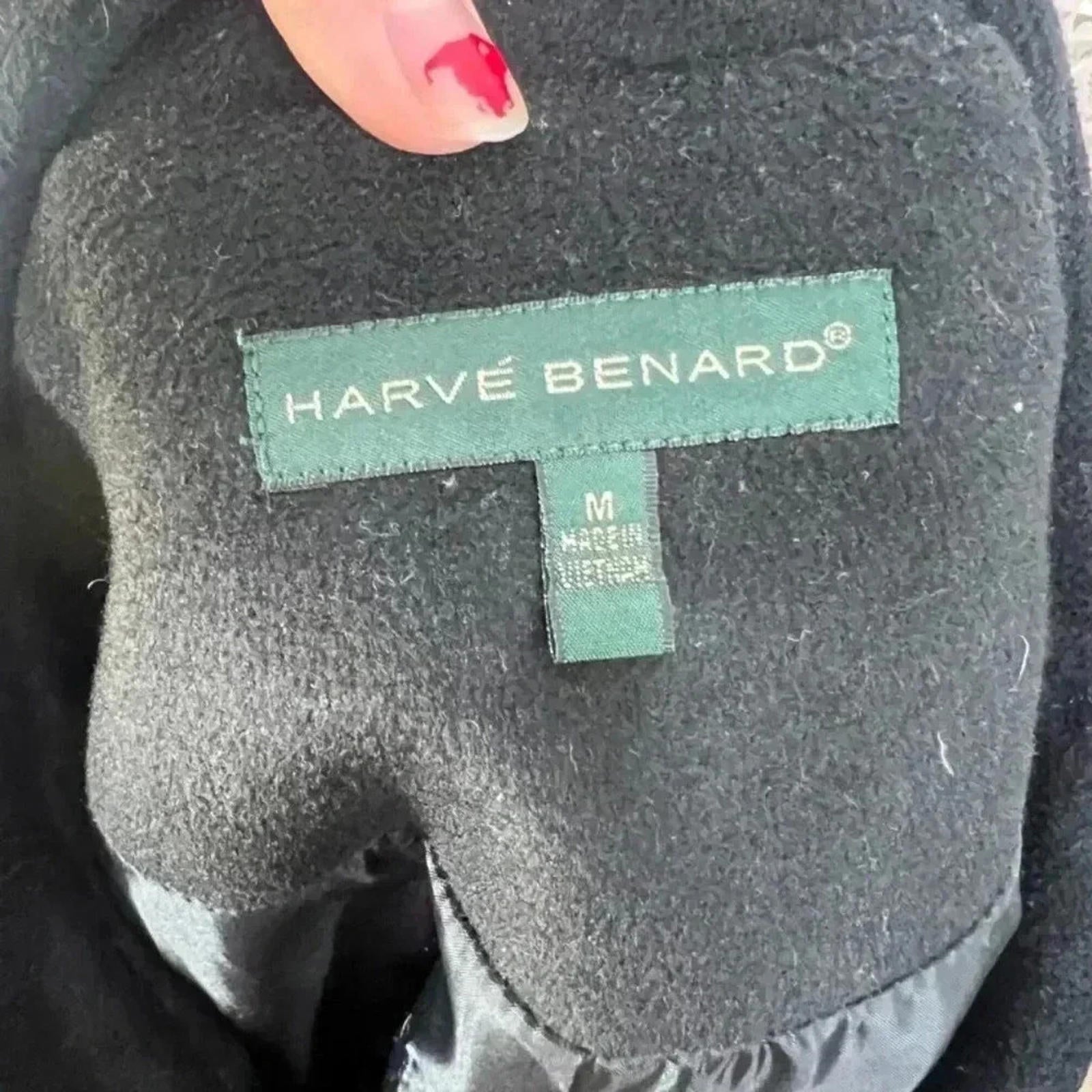 Harve Benard Women's Vintage Black Cape Jacket Size M