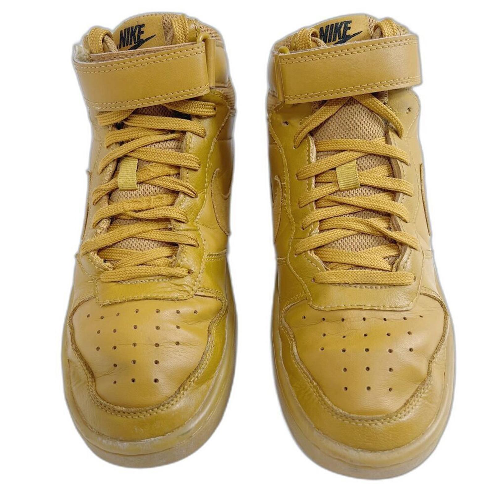 Nike Court Borough Mid 2 Leather Sneakers High Top Athletic Shoes Size 6Y