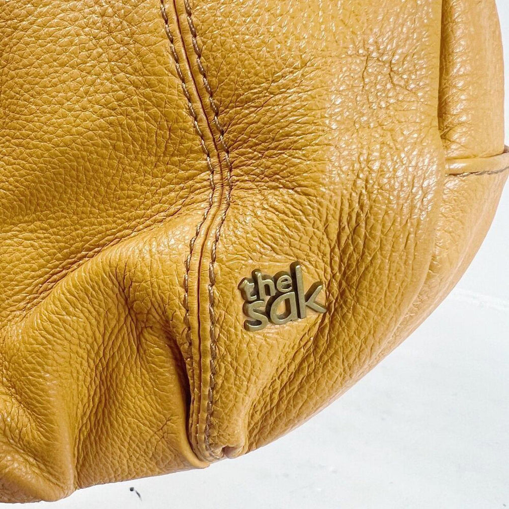 The Sak Deena Crossbody Bag Mustard Yellow Leather Purse