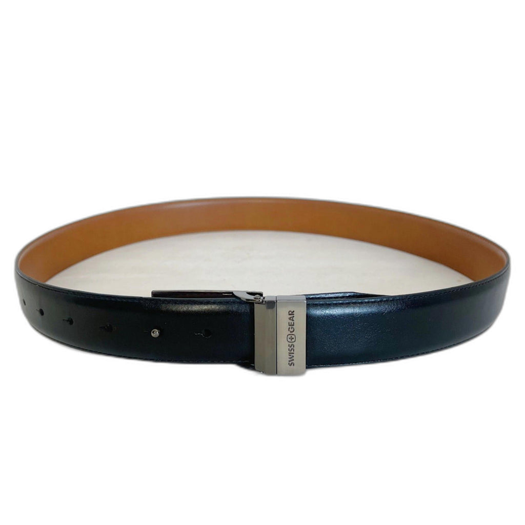 Swiss Gear Men's Black Leather Reversible Belt Size 34 36