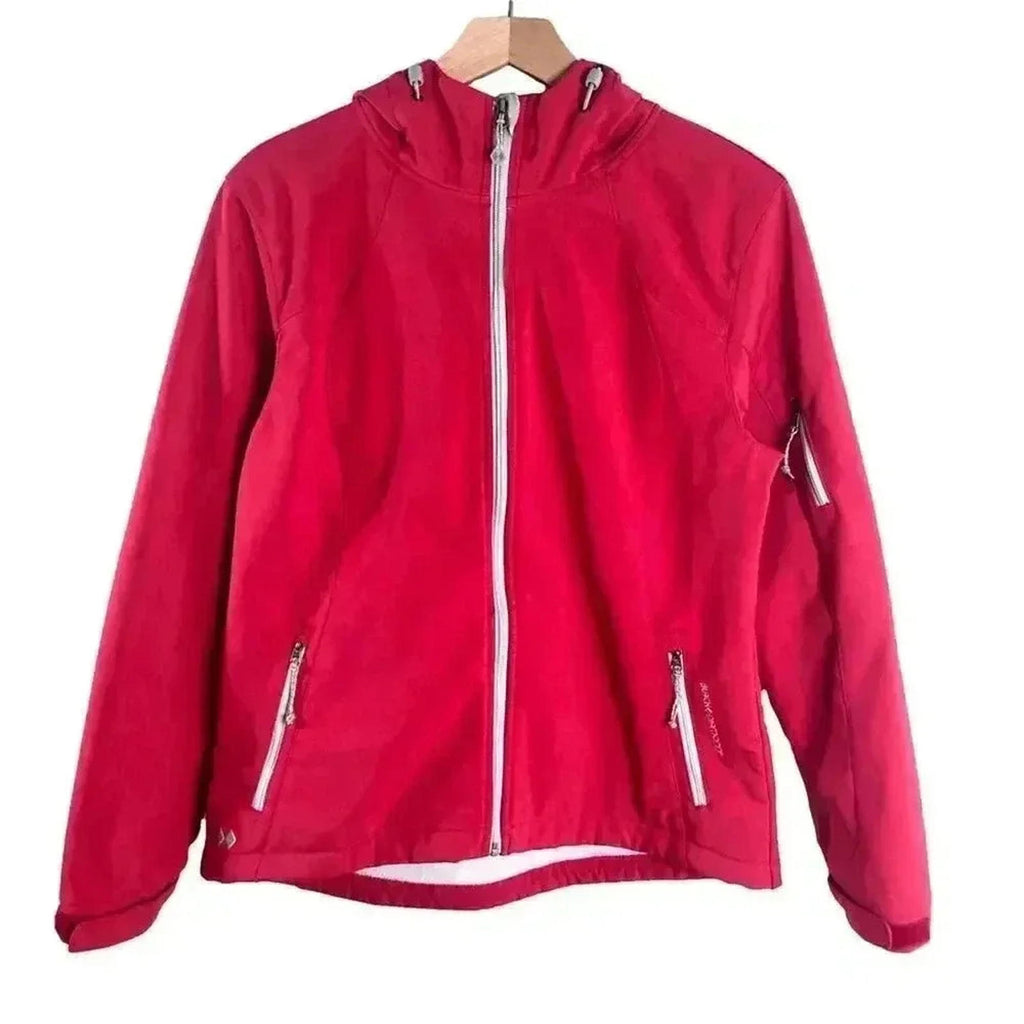 Black Diamond Hooded Softshell Red Jacket