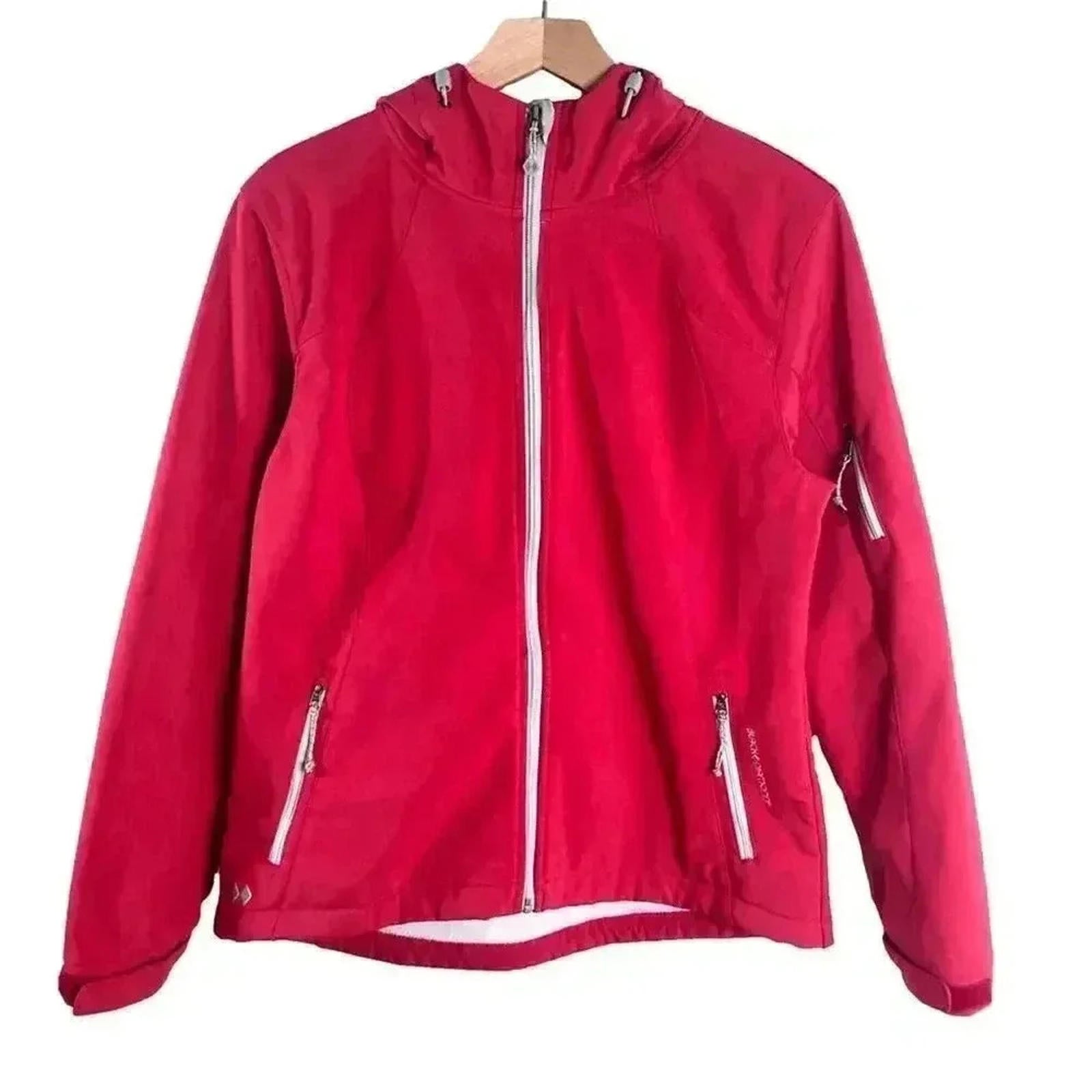 Black Diamond Hooded Softshell Red Jacket