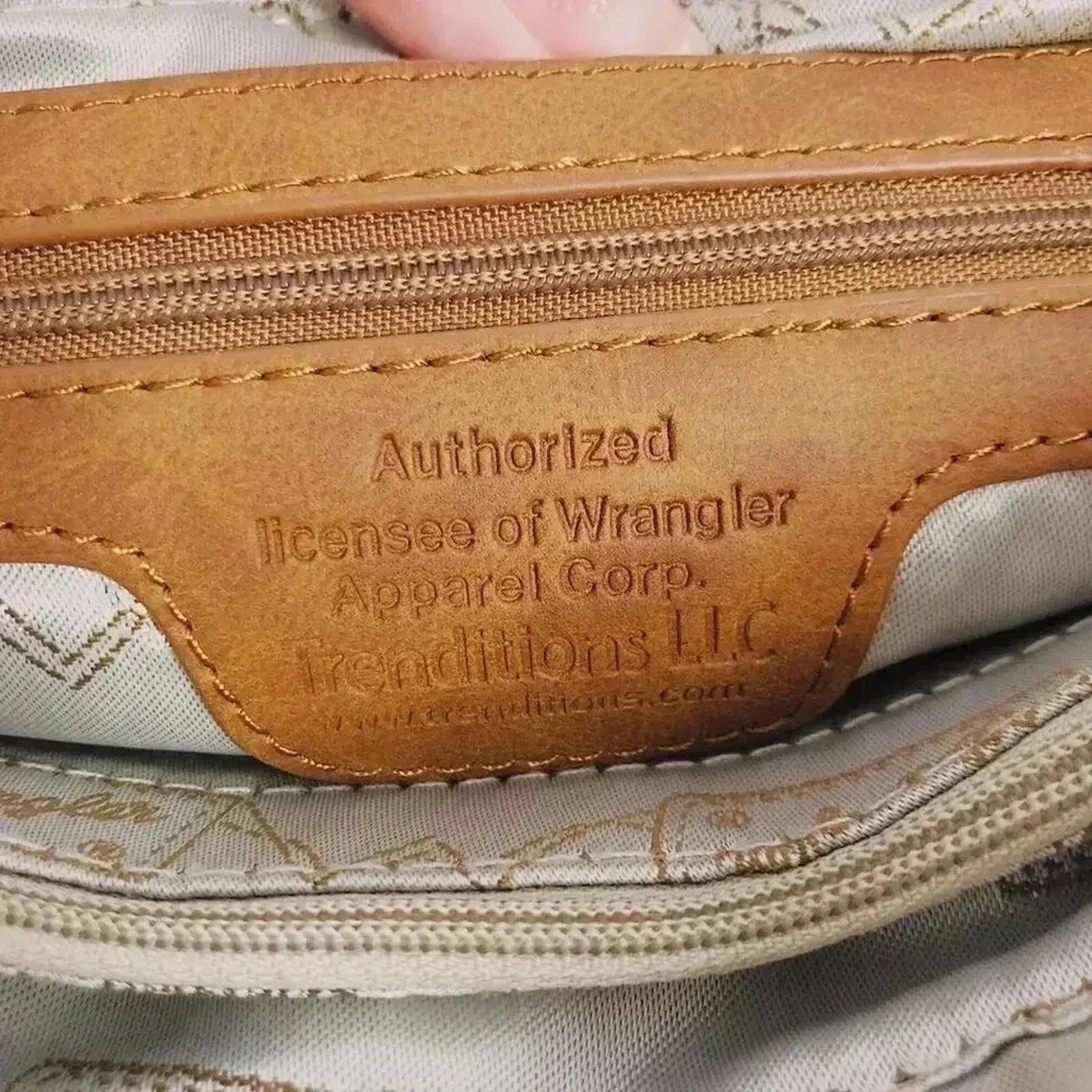 Wrangler Brown Faux Leather Handbag
