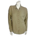 Bella Dahl Khaki Green Long Sleeve Button Up Shirt Women's Size S