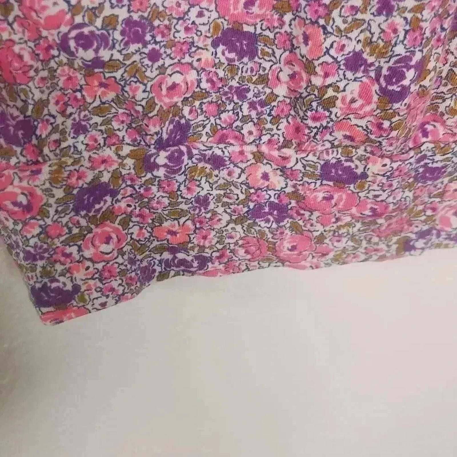 ❤️ 3/$15 Aerie Pink Purple Floral Cami Tank Top Women's Size S