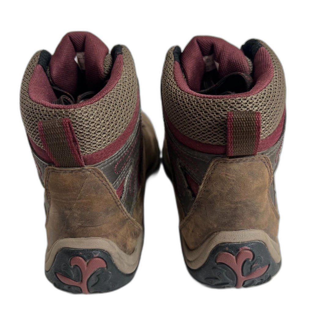 Timberland Women's Norwood Mid Waterproof Brown Leather Hiking Boots Size 7.5