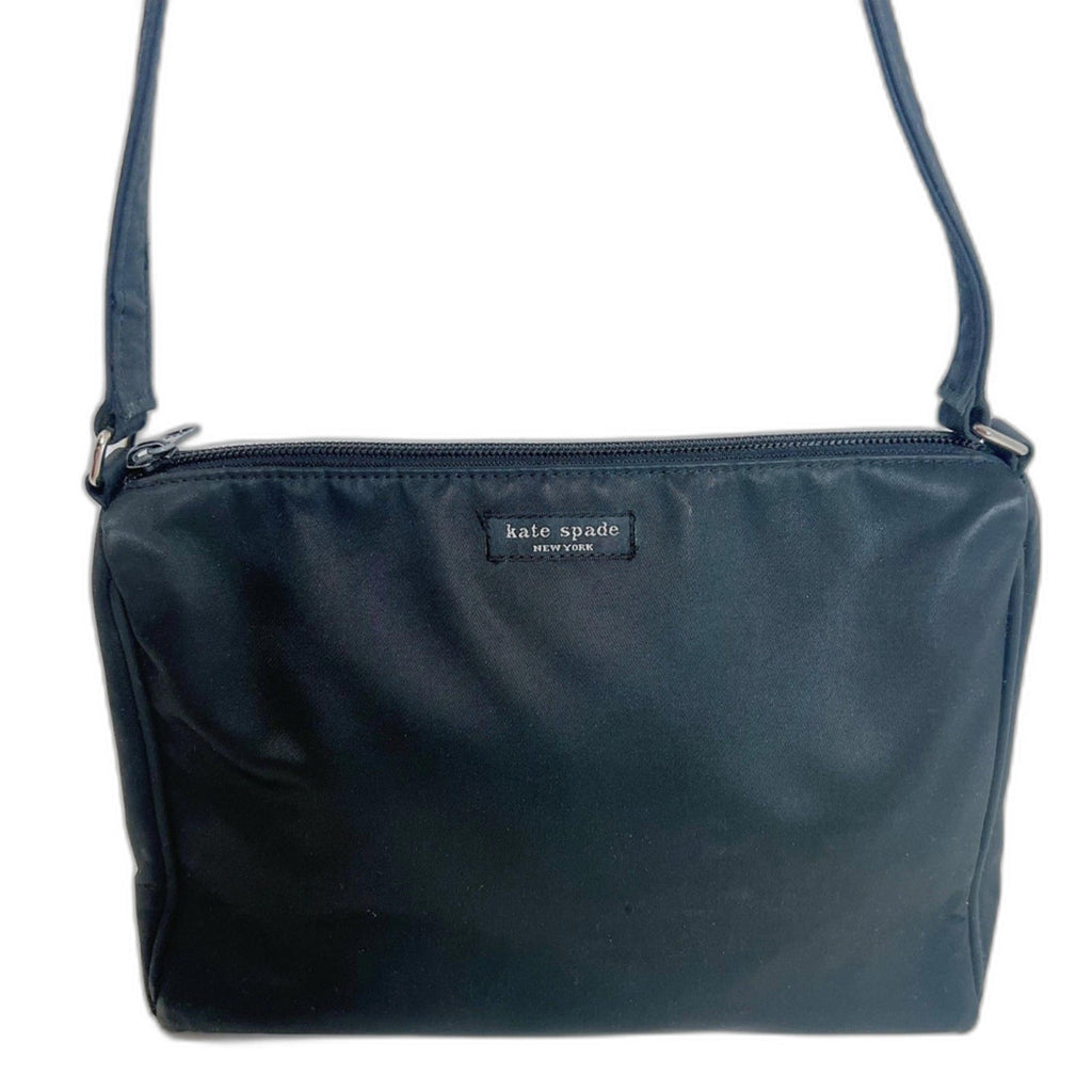 Kate Spade 90s Vintage Black Nylon Shoulder Bag Little Black Bag Purse