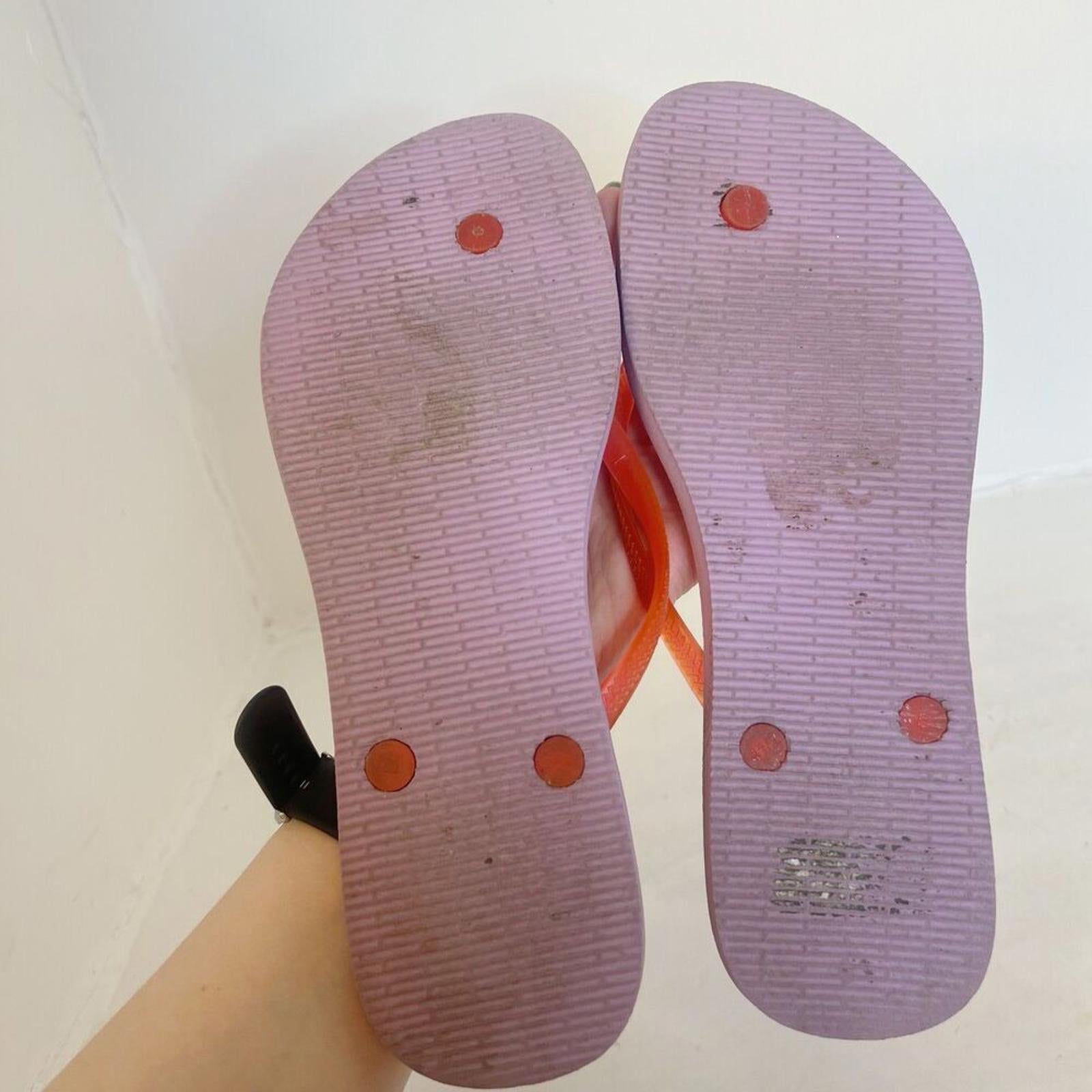Havaianas Light Purple and Pink Flip Flops Thongs Sandals Women's Size 11-12 US