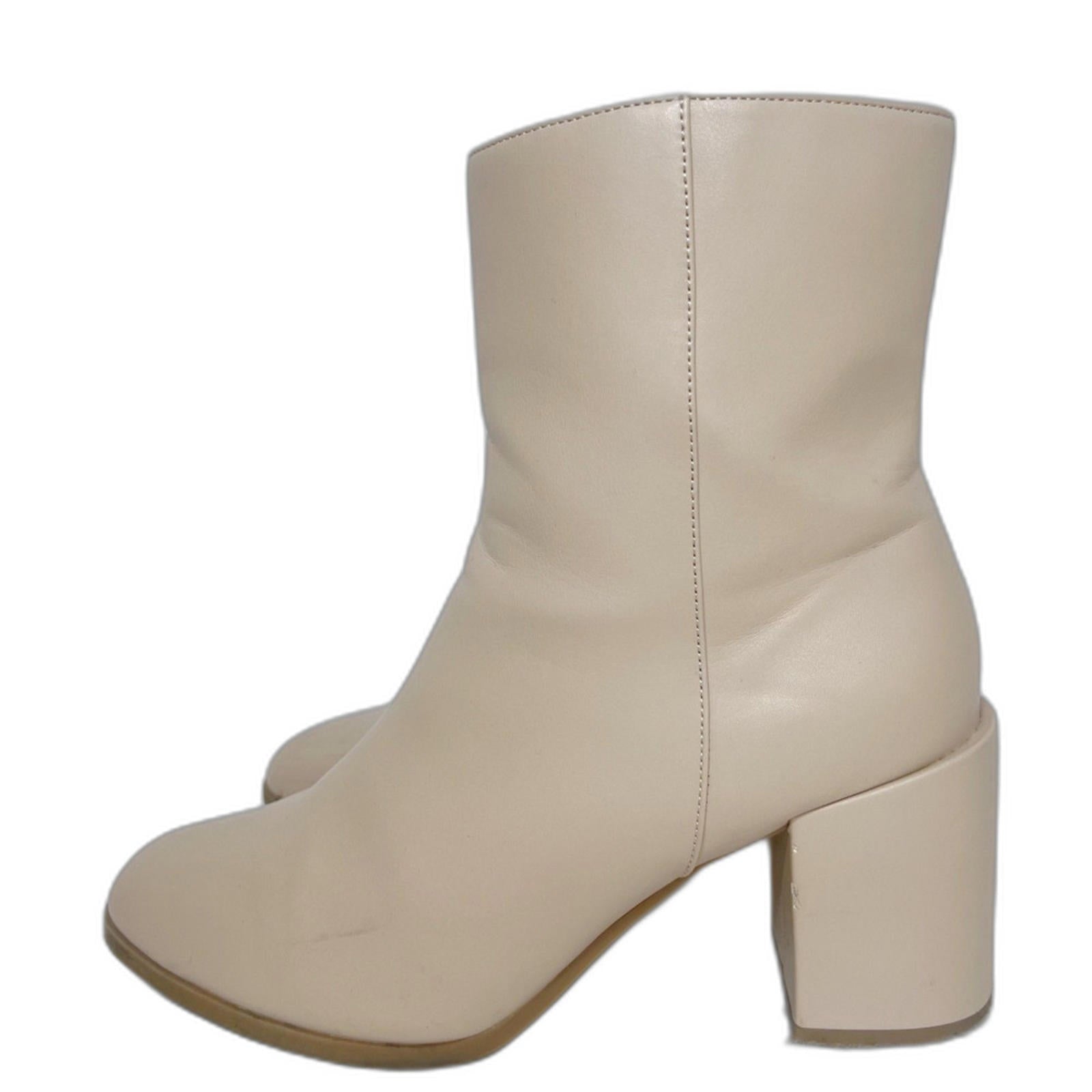 A New Day Janelle Dress Boots Cream Gogo Boots Women's Size 10