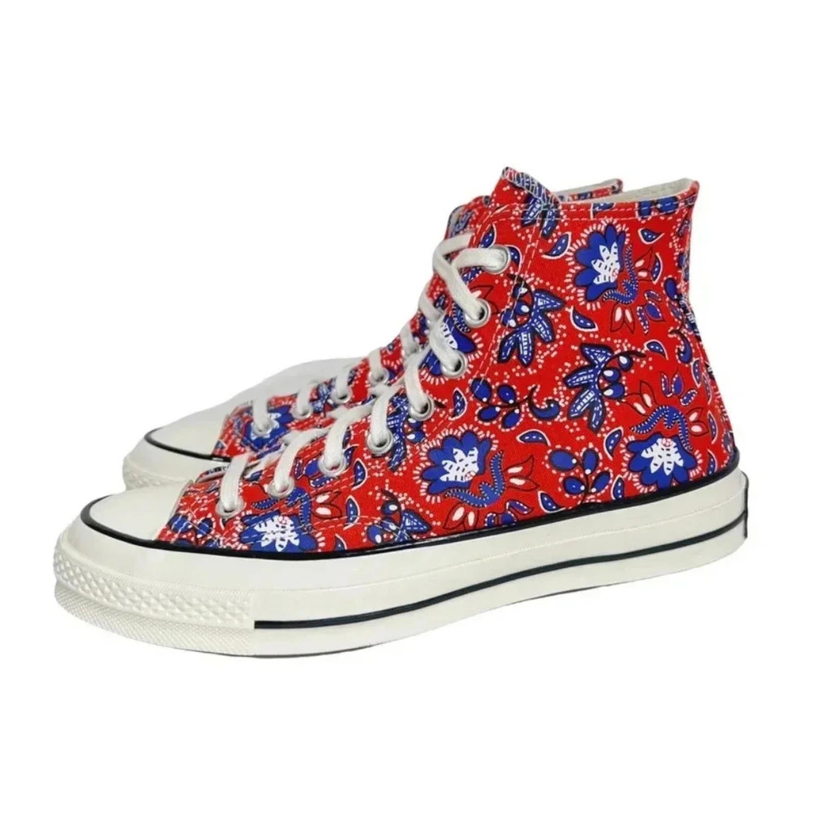 Like New Converse Chuck 70 High Rise Paisley Habanero Red Men's 7 Women's 9