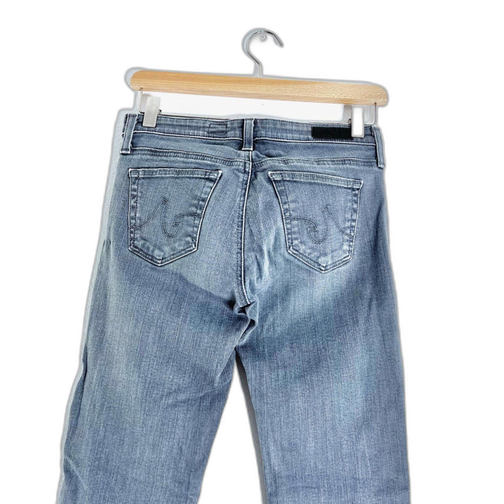 AG Adriano Goldschmied the Stevie Slim Straight Jeans Grey Women's Size 25R